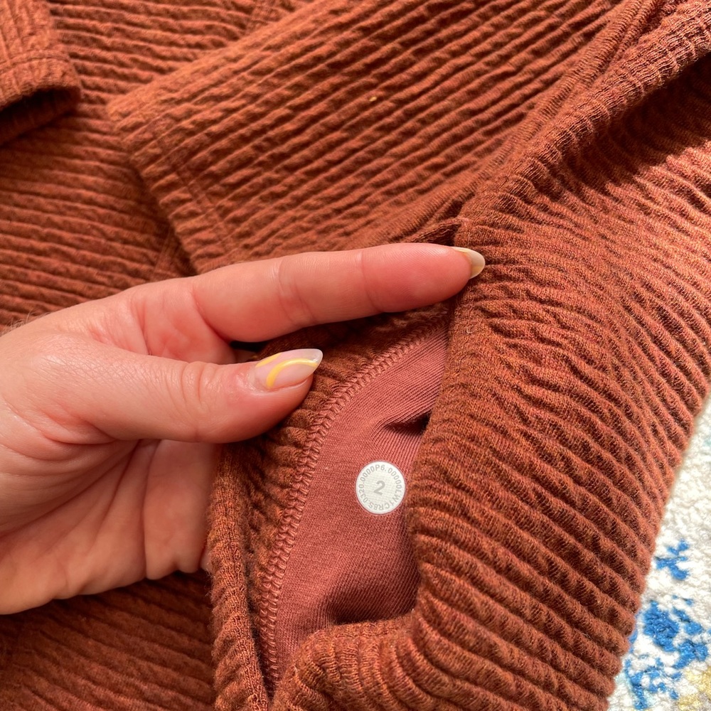 Lululemon Call for Cozy Dress in Heathered Ancient Copper, US2 - Picture 6 of 9